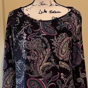 Talbot’s paisley top